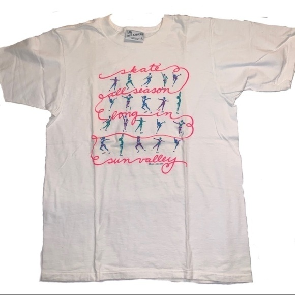 VTG T-SHIRT SKATE ALL SEASON LONG IN SUN VALLEY. Size Alf - Picture 1 of 9